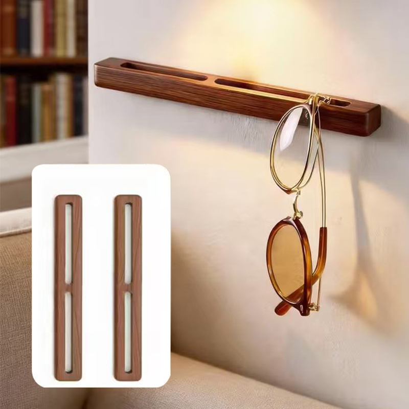 Home Cinema Glasses - Suporte de Óculos de Madeira Montado