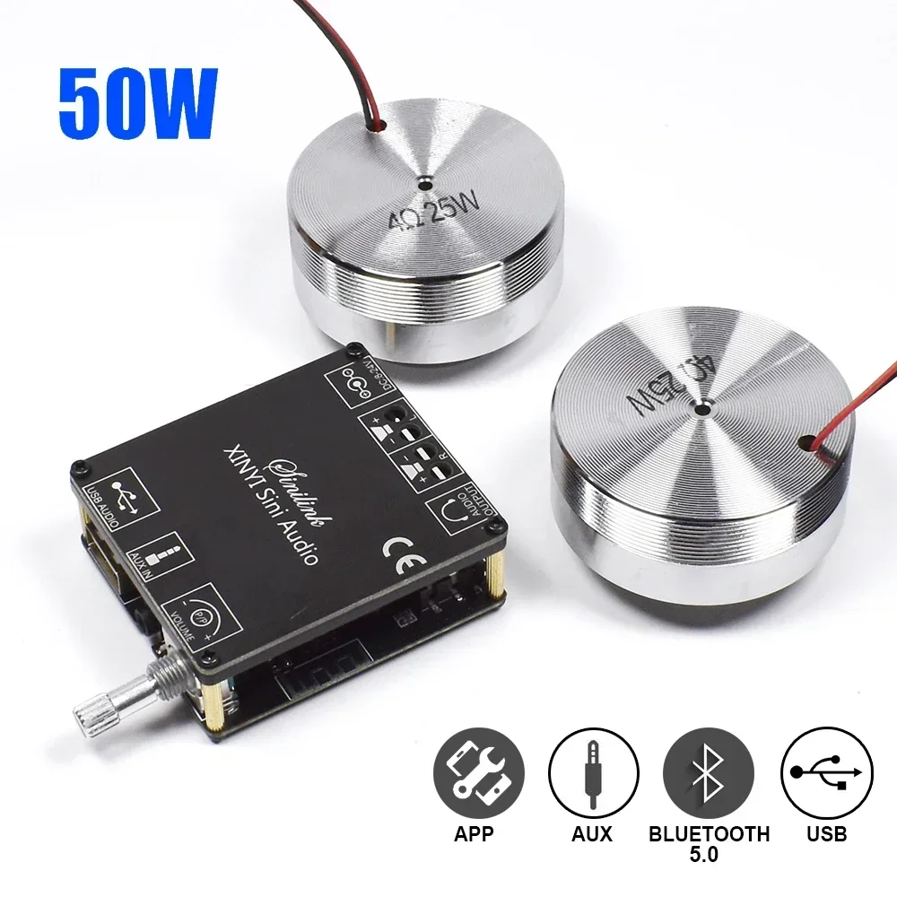 Home Cinema Heos - 2*25w portátil estéreo vibração alto-falante de