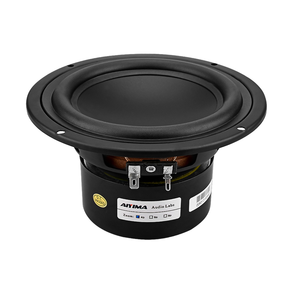 Home Cinema Subwoofer - AIYIMA-Alto-falante Subwoofer, Baixo Forte, Home Theater,