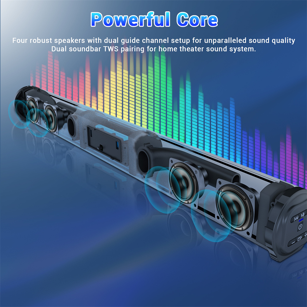 Barra de som tv sistema de som - Home Cinema Subwoofer avaliação e preço