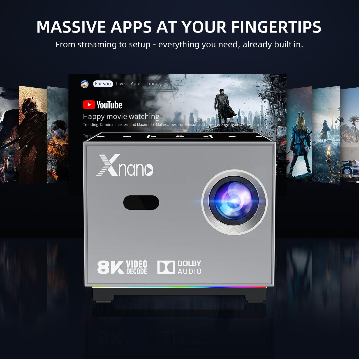 Xnano portátil projetor inteli - Home Cinema Rack avaliação e preço
