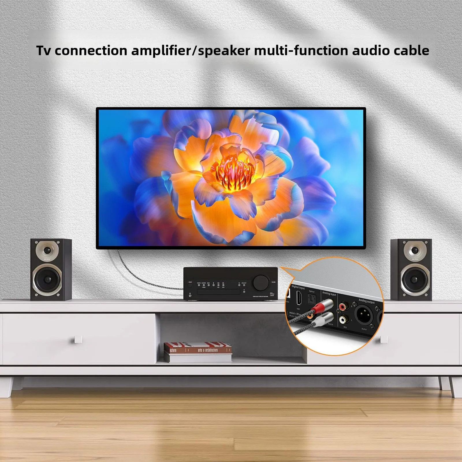 Cabo de Áudio RCA Duplo, 2 Par - Home Cinema Subwoofer avaliação e preço