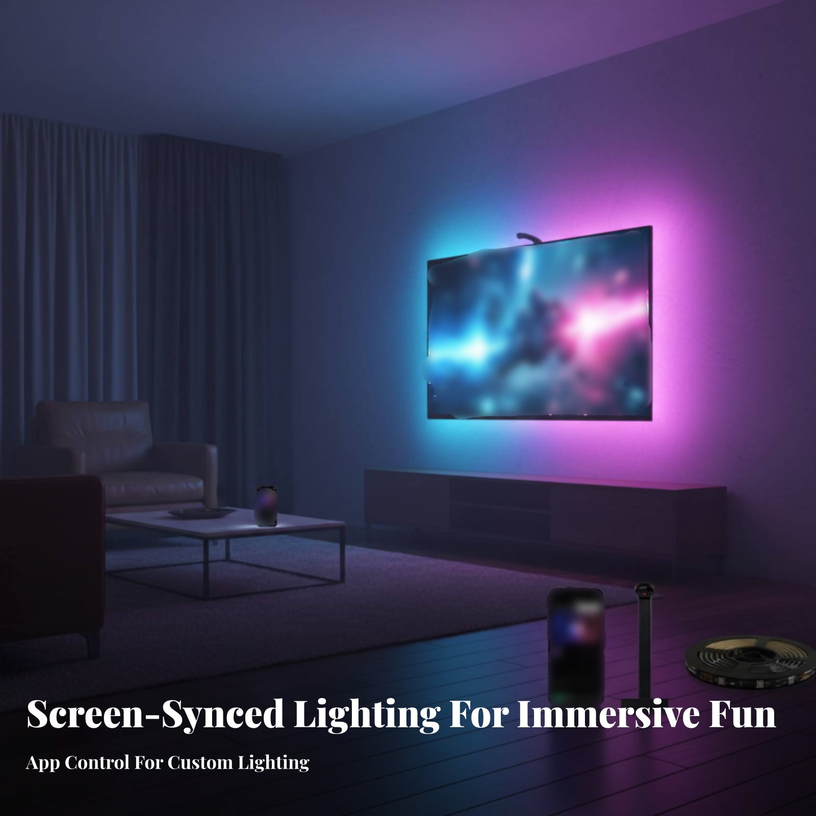 Fita de Luz Sincronizada com T - Ambient Light Strip Tv avaliação e preço