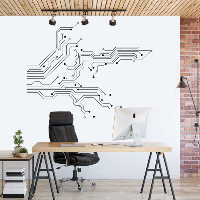 Placa de circuito de tecnologi - Home Cinema Room avaliação e preço