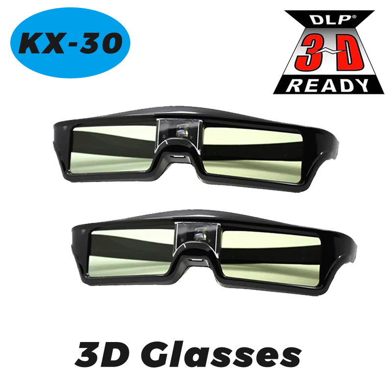 1/2 PCS KX-30 Óculos 3D DLP-LI - Home Cinema Glasses avaliação e preço