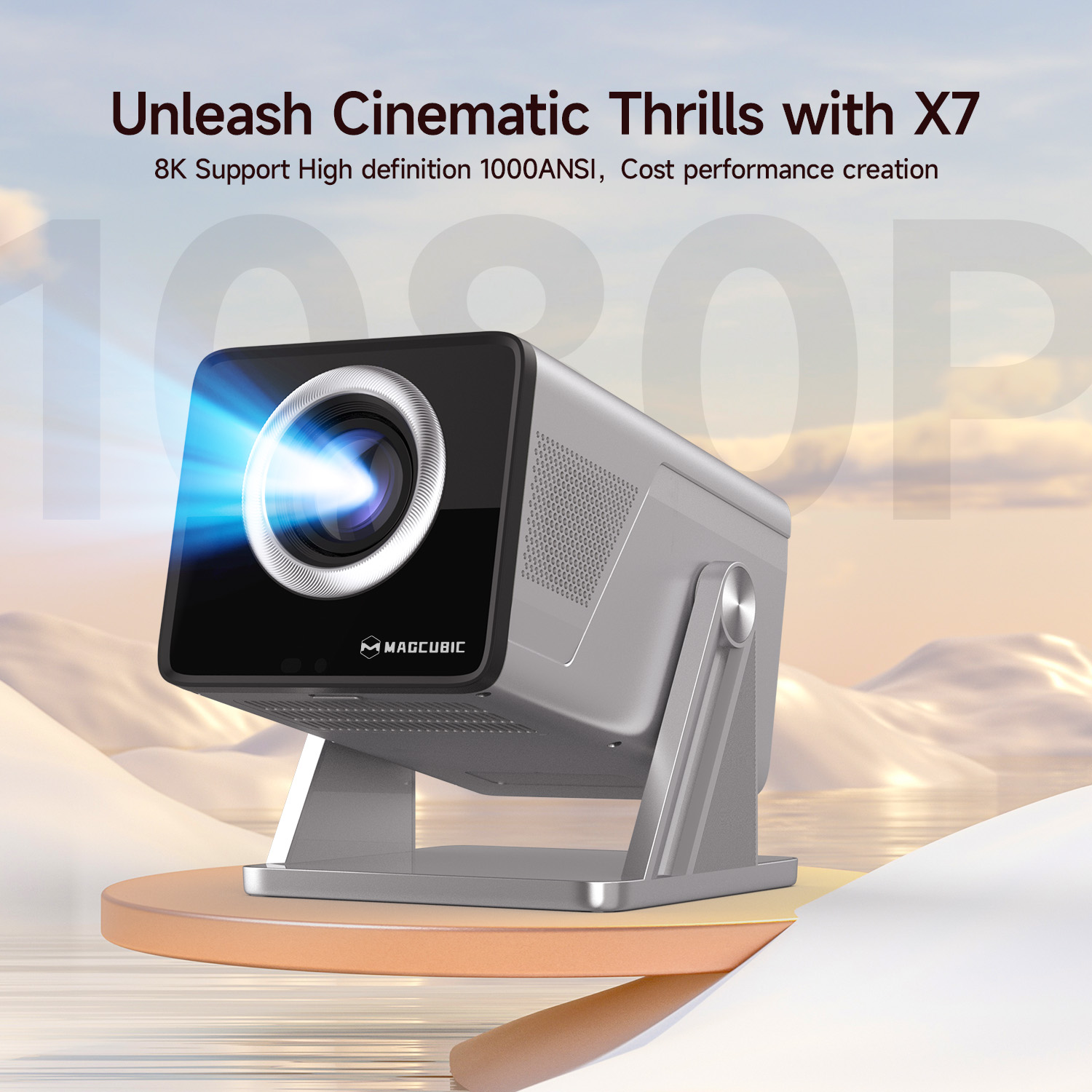 Projetor Magcubic 8K HD 1080P  - Home Cinema Rack avaliação e preço