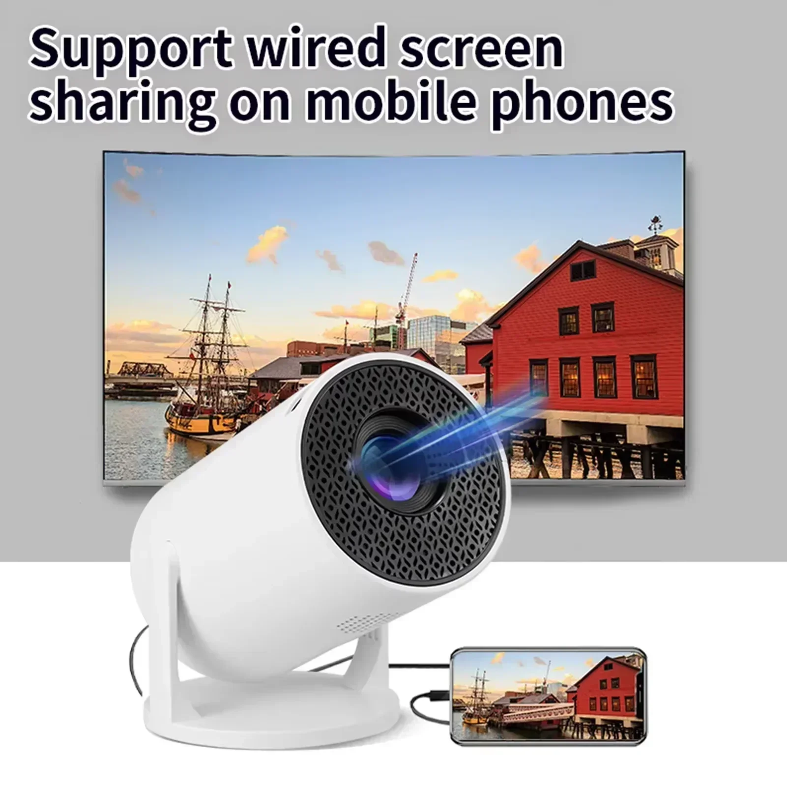 Mini Projetor Inteligente HY30 - Home Cinema Rack avaliação e preço