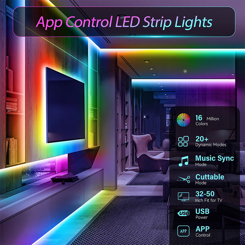 Fita LED RGB USB SMD3535 com A - Ambient Light Strip Tv avaliação e preço