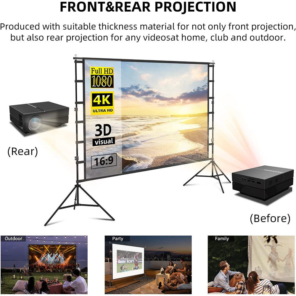 VEIDADZ-Tela do projetor com s - Home Cinema Rack avaliação e preço