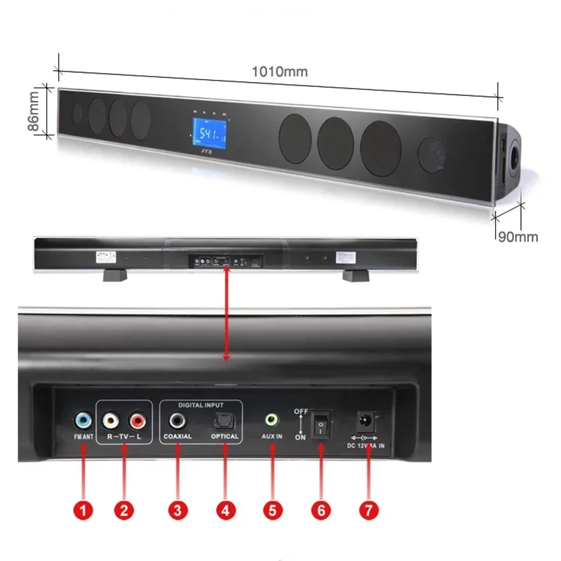 Museeq Soundbar Sem Fio para C - Home Cinema Subwoofer avaliação e preço
