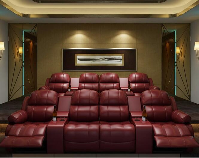 Sofá reclinável de cinema em c - Home Cinema Lounge avaliação e preço