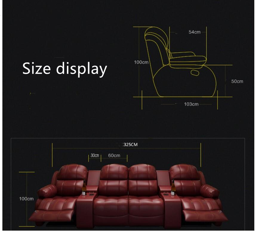 Sofá reclinável de cinema em c - Home Cinema Lounge avaliação e preço