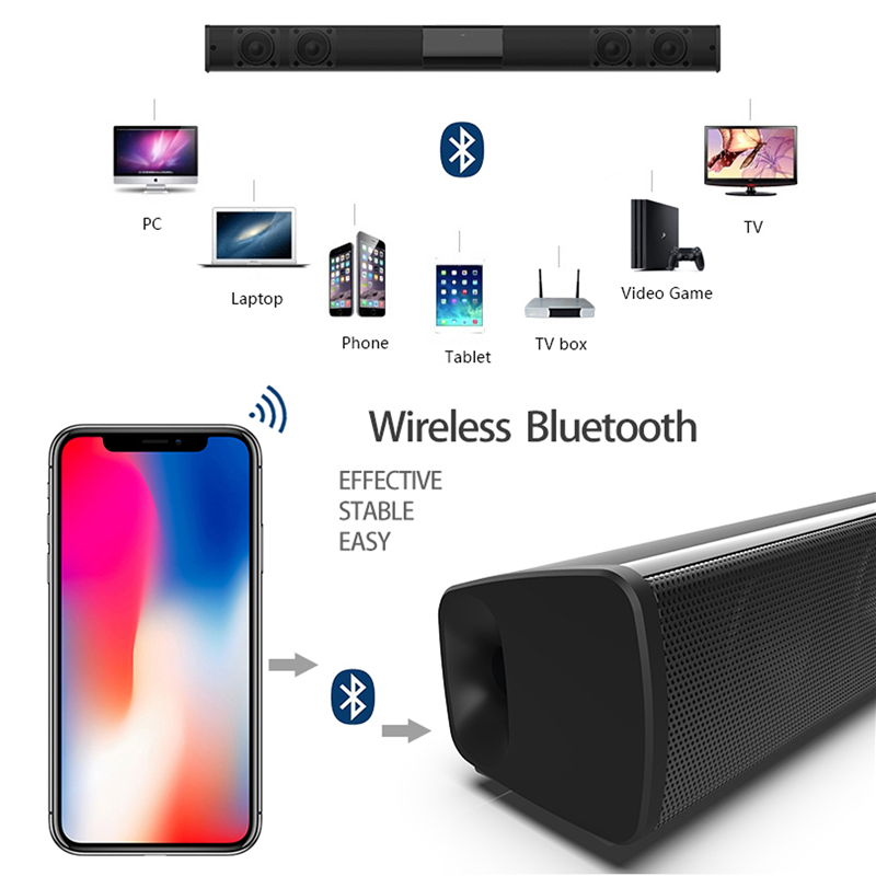 40w sem fio bluetooth 5.0 soun - Home Cinema Audio System avaliação e preço