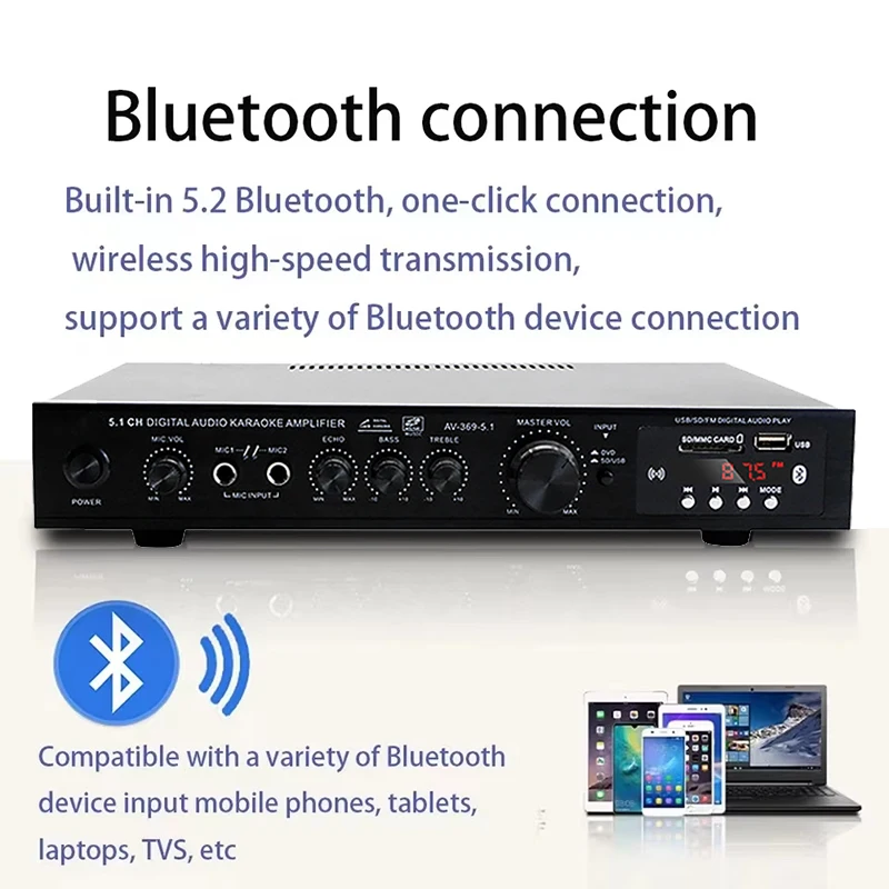AV-369BT Bluetooth 5.1 Amplifi - Home Cinema Heos avaliação e preço